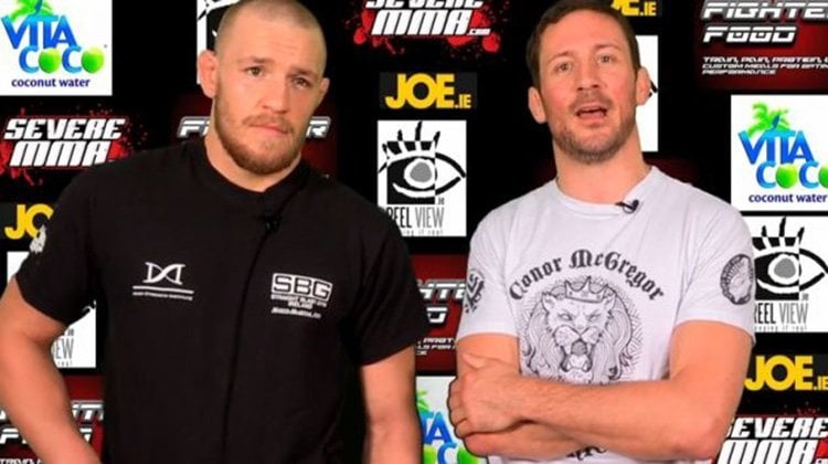 Conor McGregor and trainer John Kavanagh