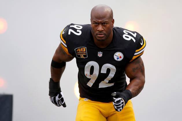 Linebacker James Harrison was undrafted in 2002