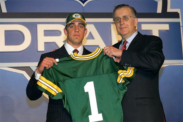 Aaron Rodgers at the 2005 NFL draft