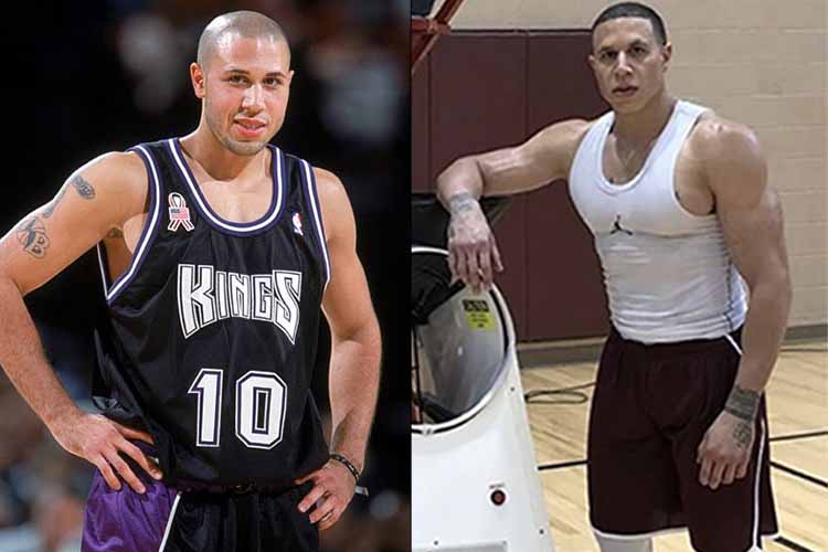 Retired NBA star Mike Bibby shows off muscular form