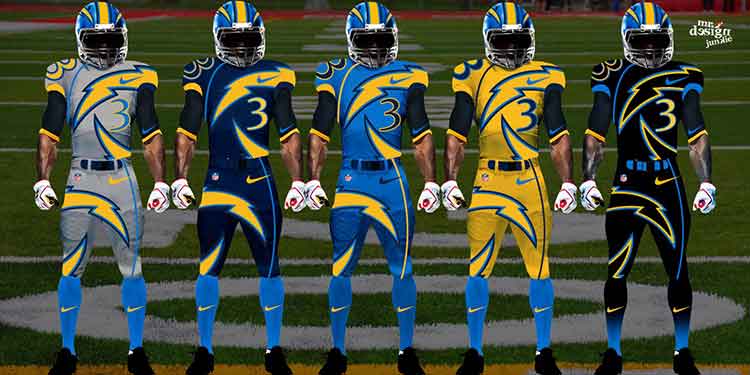 Artist Reveals Bold New Uniform Designs For All 32 NFL Teams