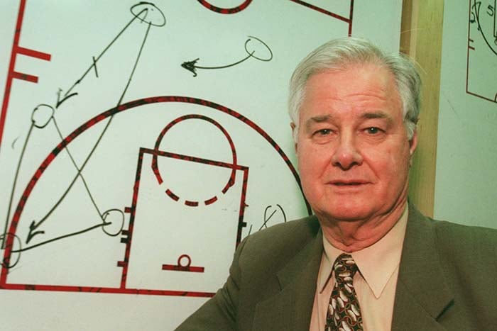 Coach Tex Winter is largely credited as the innovator of the famous triangle offense