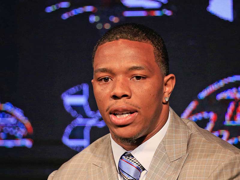 Ray Rice in a charity around Baltimore
