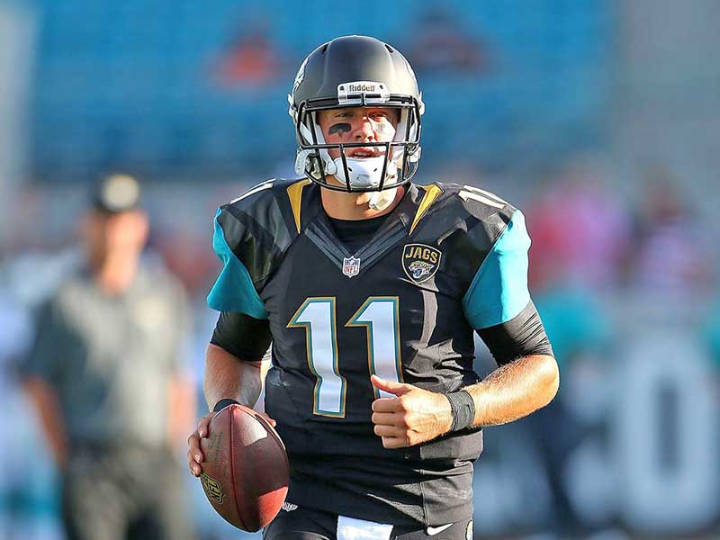 Blaine Gabbert of Jaguars playing in the field