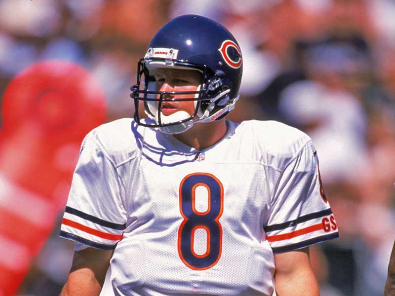 Cade McNown of Bears playing in the field