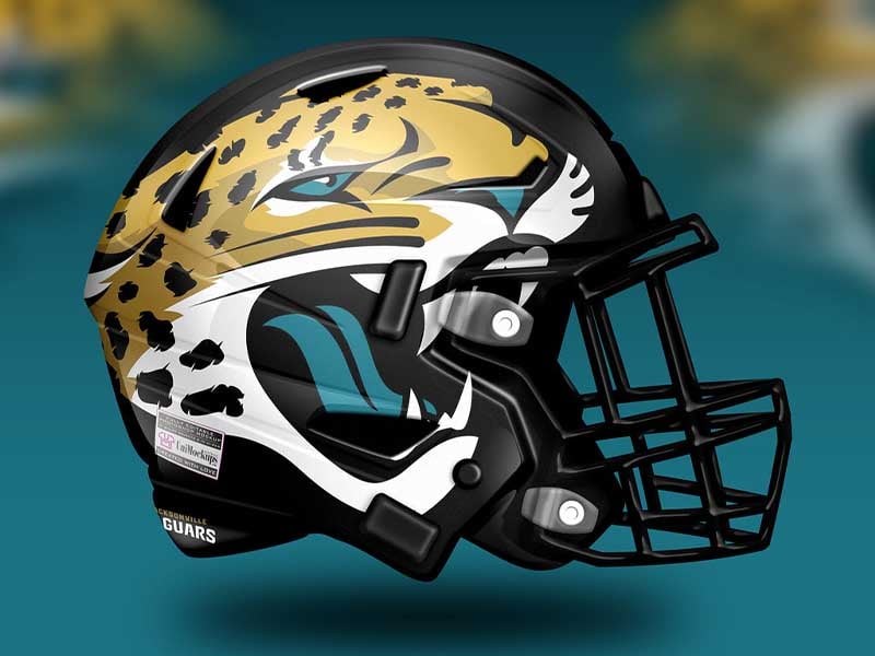 jaguars gradient helmet